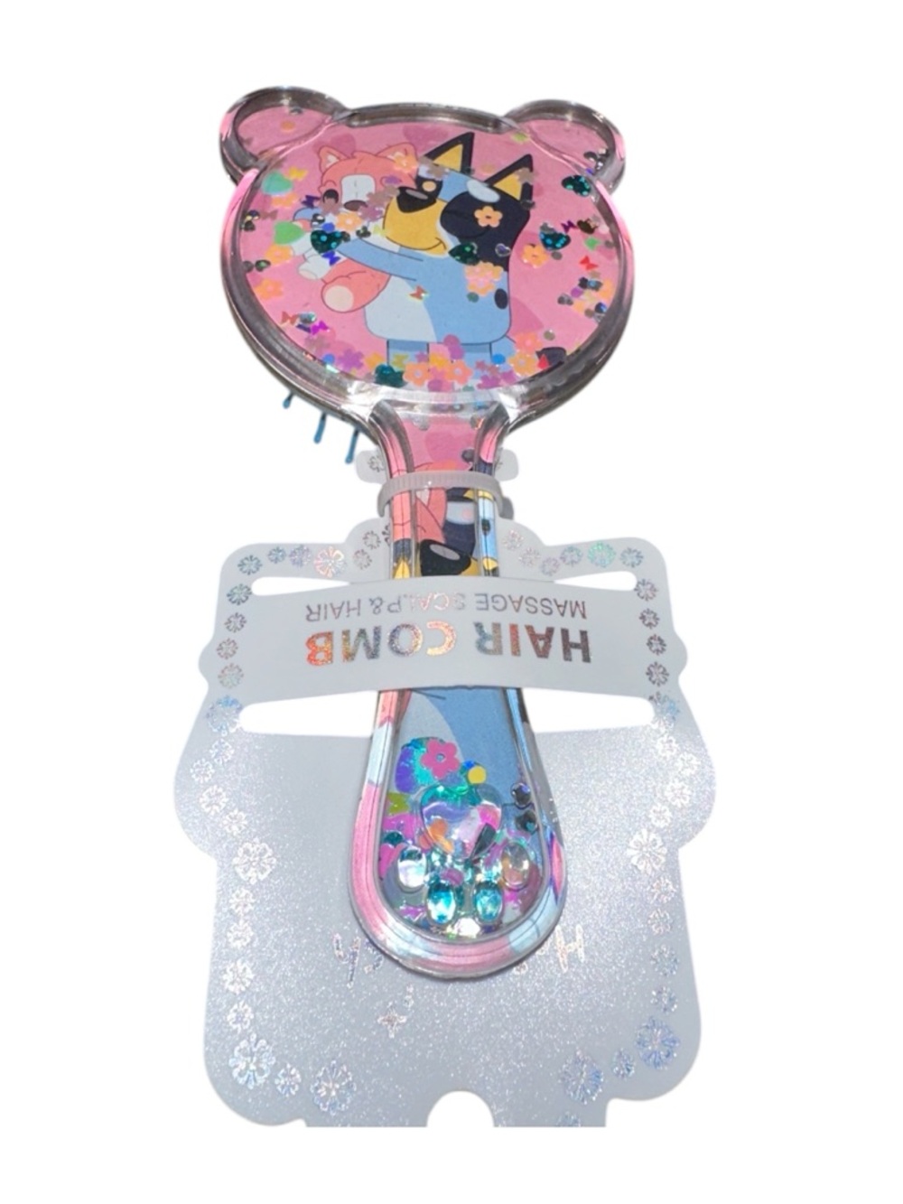 NWT! Kids Bluey Glitter Hair Brush